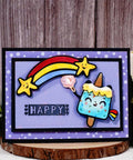 Inloveartshop Cute Cartoon Star, Rainbow & Popsicle Cutting Dies - Inlovearts