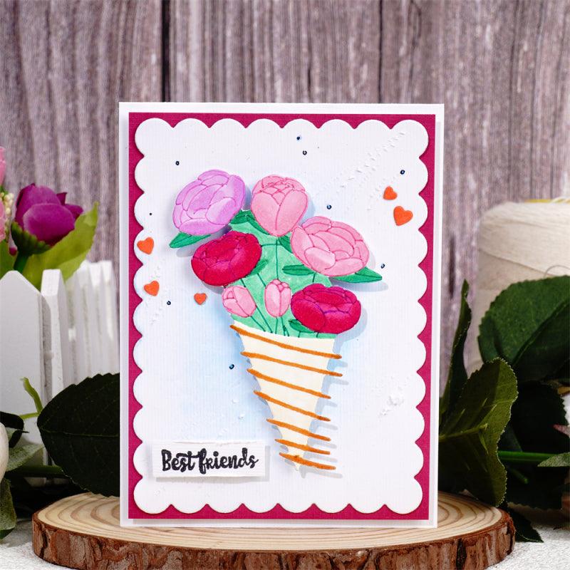 Inloveartshop 4 Kinds of Flower Bouquet Cutting Dies