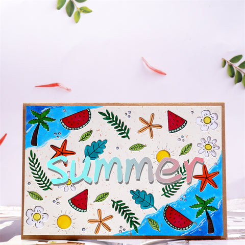 Inlovearts Vitality Summer Background Board Cutting Dies