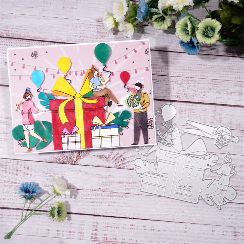 Inlovearts Gift Box with Celebrator Cutting Dies