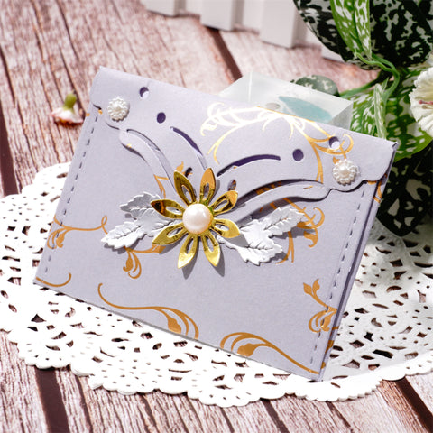 Inlovearts Flower Envelope and Letter Paper Cutting Dies