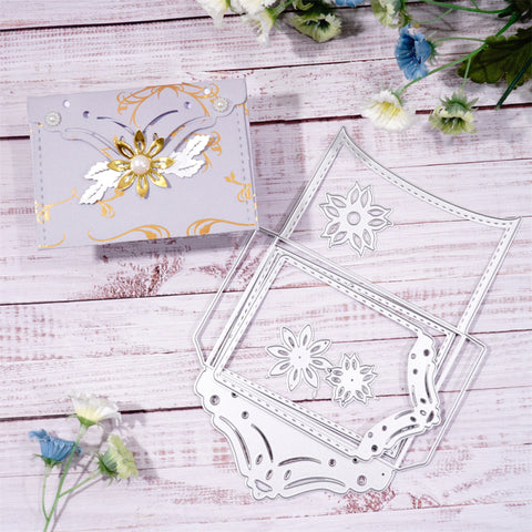 Inlovearts Flower Envelope and Letter Paper Cutting Dies