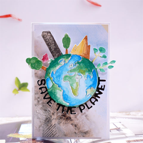 Inlovearts "Save the Planet" Environmental Theme Cutting Dies