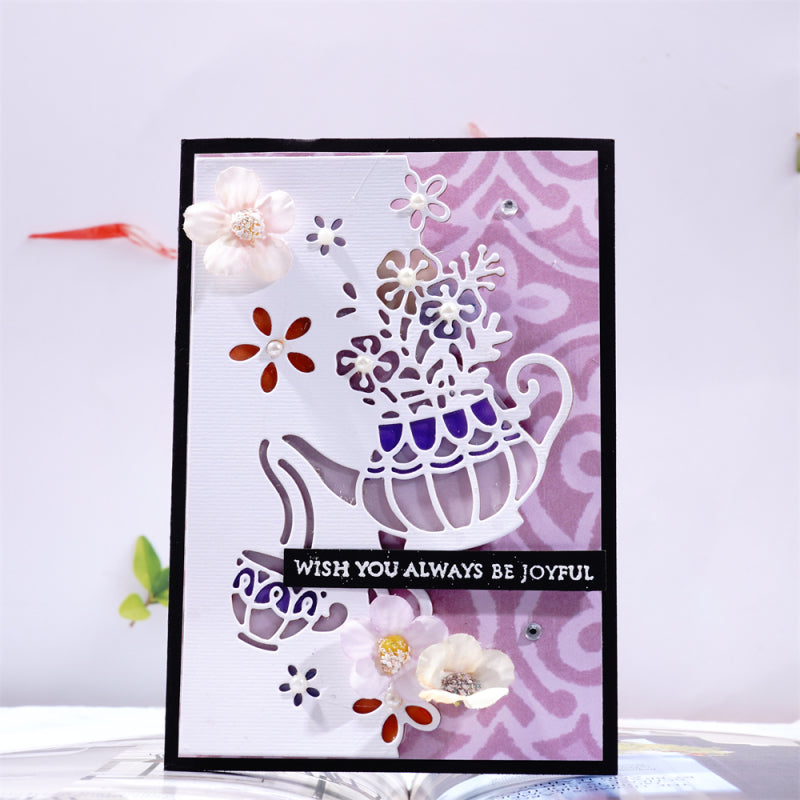 Inlovearts Afternoon Tea Border Cutting Dies