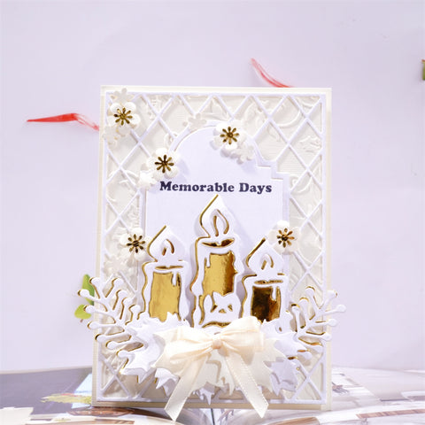 Inlovearts Burning Candle Cutting Dies