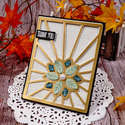 Inlovearts Flower Centered Background Board Cutting Dies