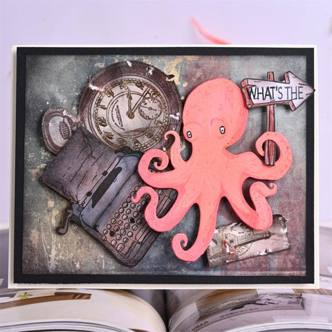 Inloveartshop Giant Octopus Animal Theme Cutting Dies