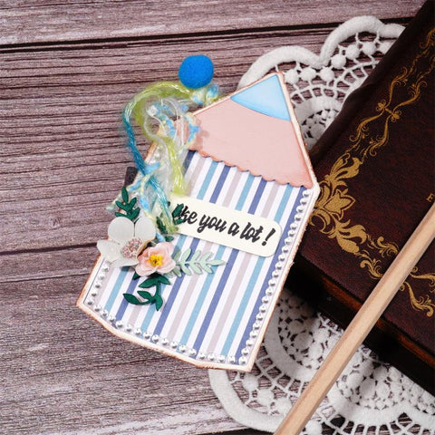 Inloveartshop Large Size Cute Pencil Cutting Dies