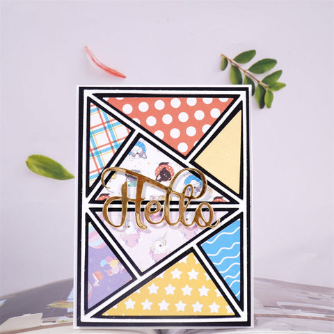 Inlovearts Rectangular Collage Background Cutting Dies