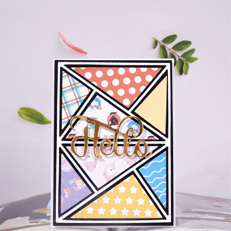 Inlovearts Rectangular Collage Background Cutting Dies