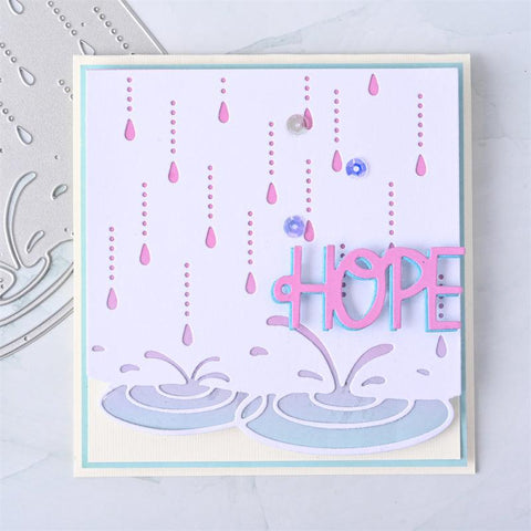 Inloveartshop Raindrop Background Board Cutting Dies