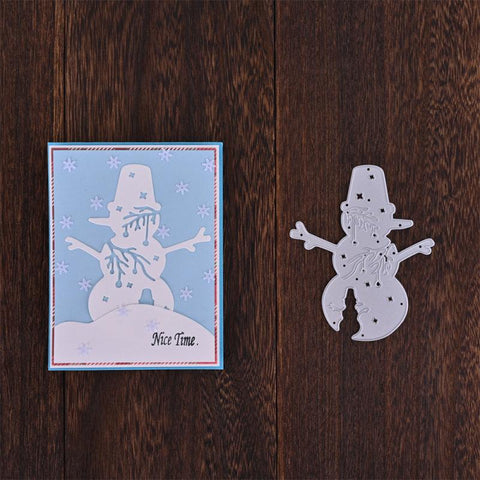 Inloveartshop Cute Snowman Christmas Theme Cutting Dies