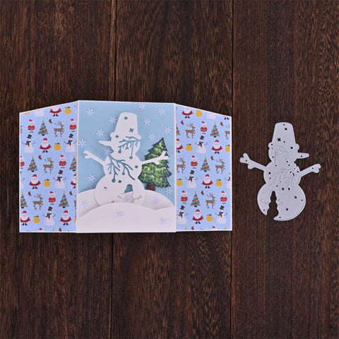 Inloveartshop Cute Snowman Christmas Theme Cutting Dies