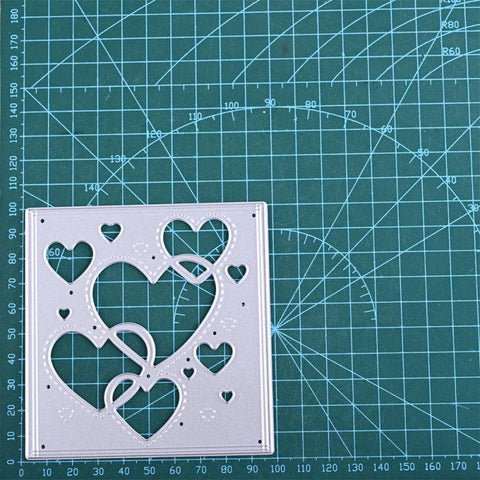 Inloveartshop Heart Shape Background Board Cutting Dies