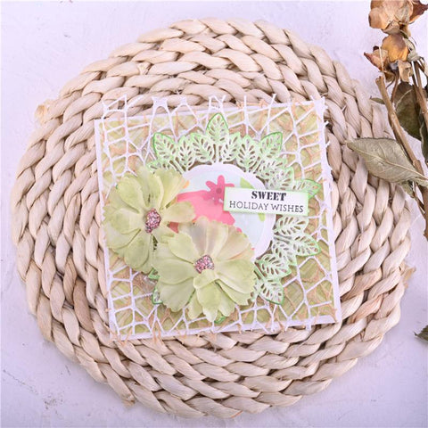 Creative Leaves Circle Frame Dies - Inlovearts