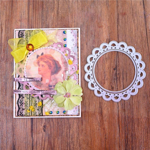 Simple Hollow Lace Frame Dies - Inlovearts