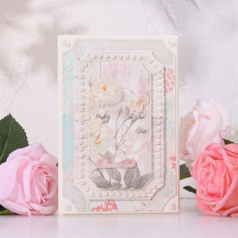 Inloveartshop 7Pcs Simple Nesting Border and Frame Cutting Dies