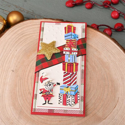 Inloveartshop Santa Claus and Multiple Gifts Christmas Theme Cutting Dies