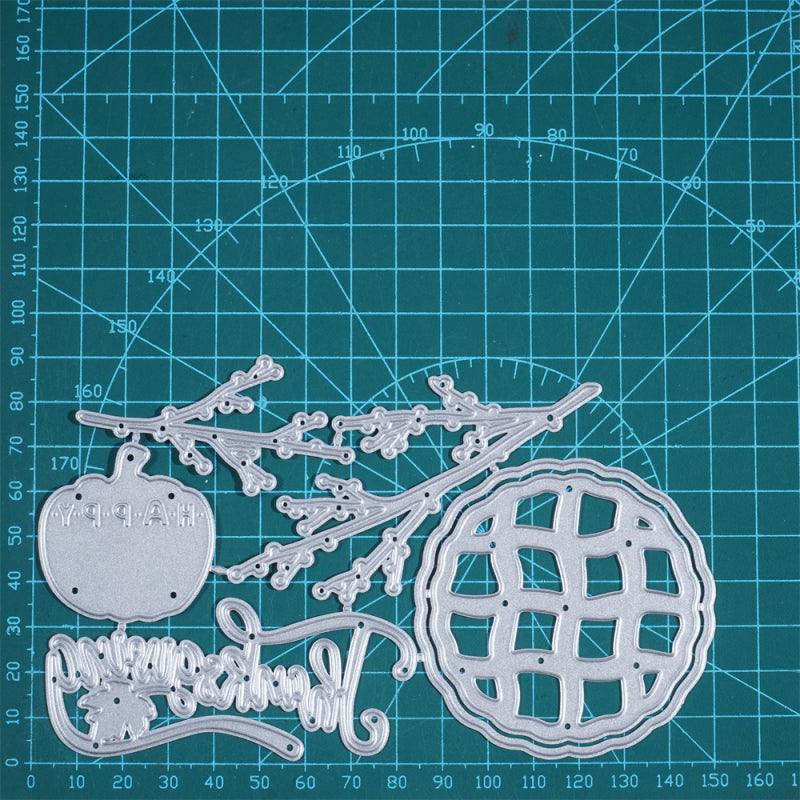Inloveartshop Branches, Pumpkin, Cookie, and "Thanksgiving" Word Cutting Dies