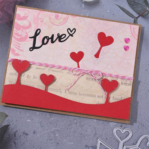 Inloveartshop Heart and Creative Heart Bottom Plate Border Cutting Dies