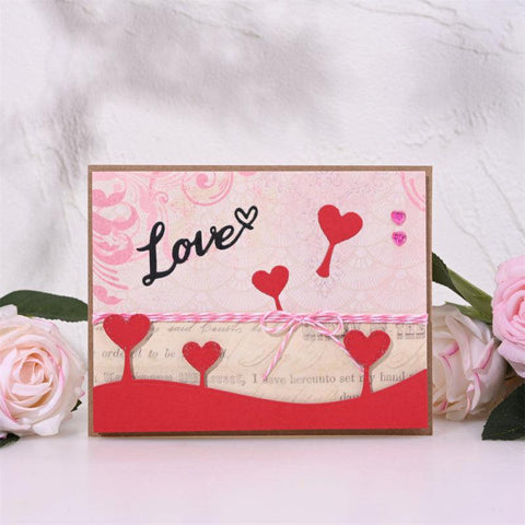 Inloveartshop Heart and Creative Heart Bottom Plate Border Cutting Dies