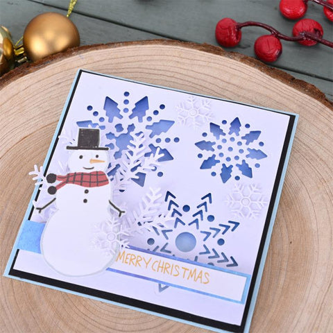 Inloveartshop 3Pcs Exquisite Snowflake Christmas Theme Cutting Dies