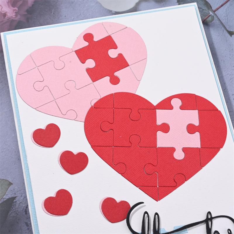Inloveartshop Heart Shape Puzzle Cutting Dies