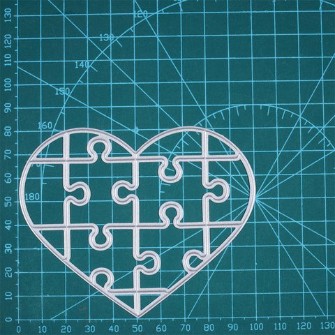 Inloveartshop Heart Shape Puzzle Cutting Dies
