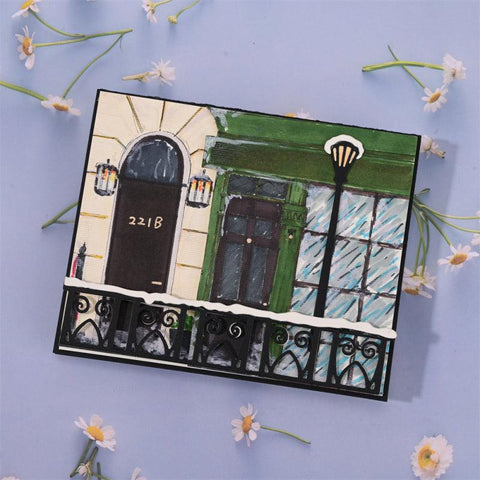 Inloveartshop Fences and Street Lights Cutting Dies