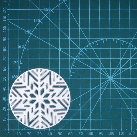 Inloveartshop Simple Round Hollow Snowflake Tag and Decoration Cutting Dies