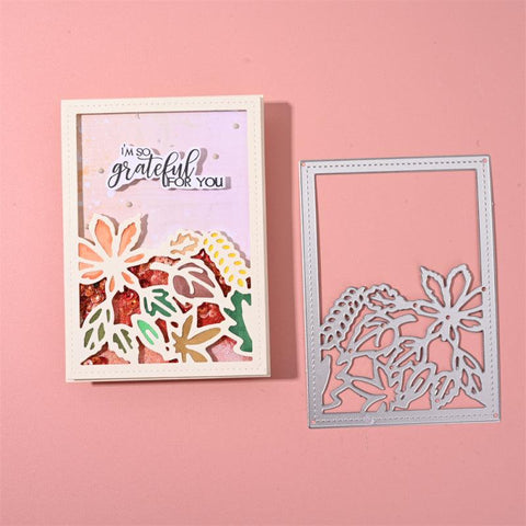 Inloveartshop Leaves and Flowers Background Board Cutting Dies