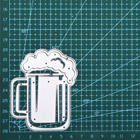 Beer Mug Overflowing with Beer Cutting Dies