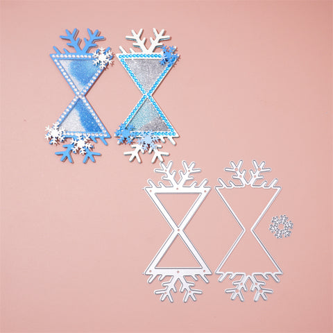 Snowflake Hourglass Winter Theme Cutting Dies