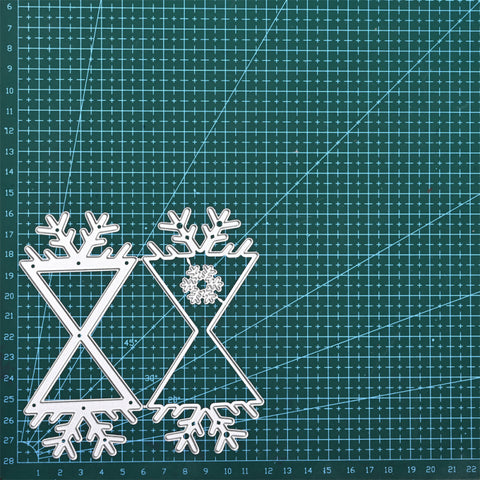 Snowflake Hourglass Winter Theme Cutting Dies