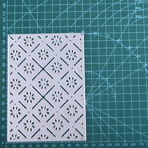 Dotted Flower Hollow Background Board Cutting Dies