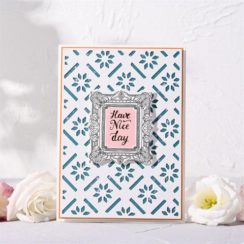 Dotted Flower Hollow Background Board Cutting Dies