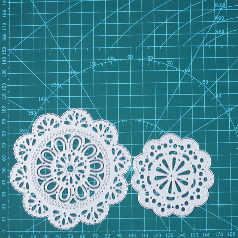 Inlovearts 2pcs Kaleidoscope Decor Dies Set