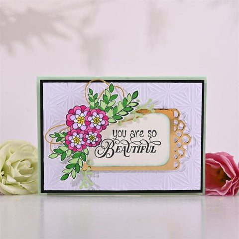 Leaves Clusters and Flowers Stamps