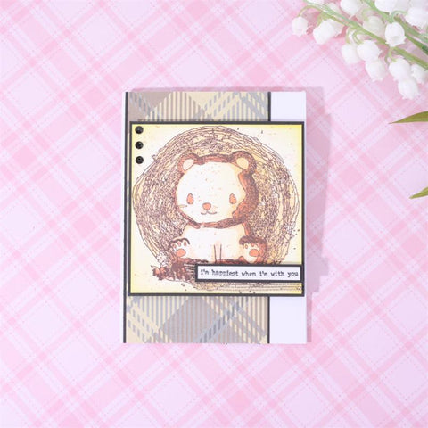 Inloveartshop Cute Bear Seated in Ground Stamps