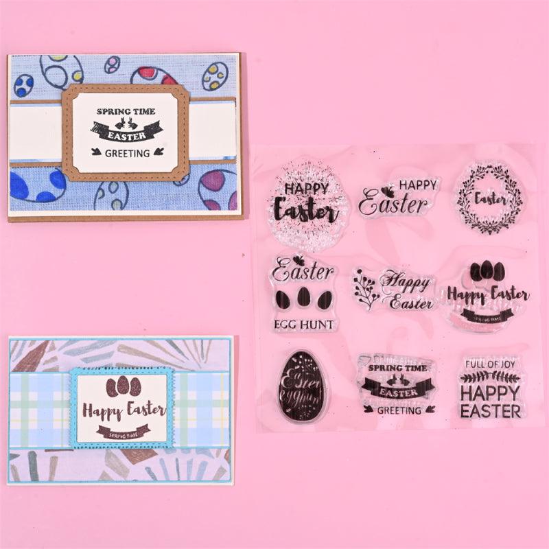 Inloveartshop 9 Stylish Easter Theme Decorations Stamps